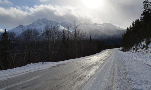 Pigsko sne og isglatte vej vejgreb